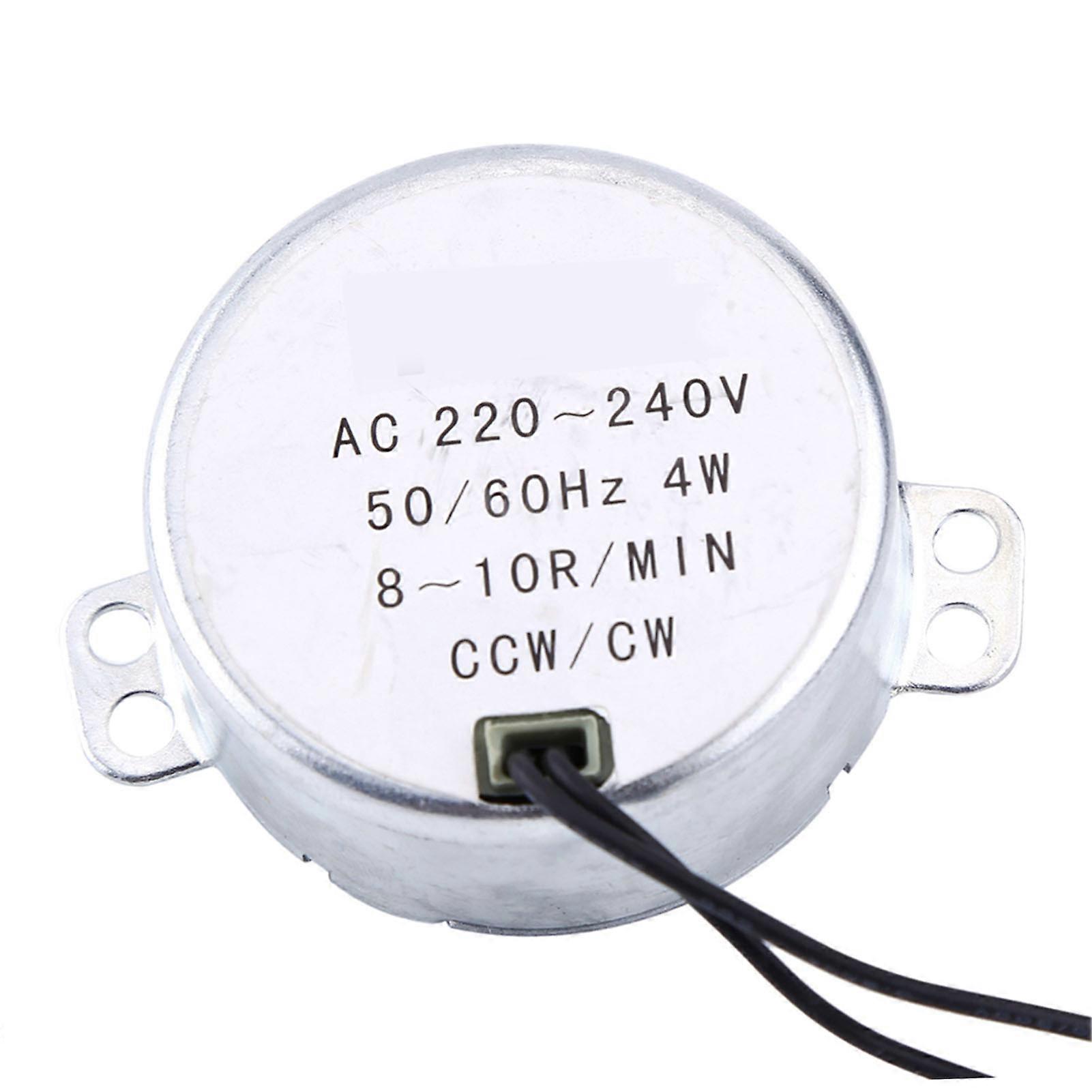 1pc 220-240V AC Synchronous Motor Geared Motor 4W CW/CCW(8-10RPM)