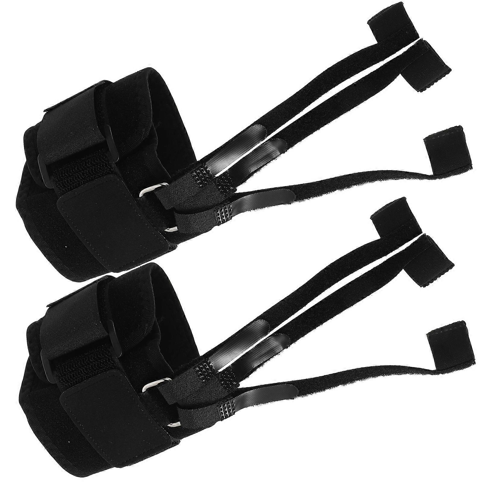 Toe for Broken Toe Hammer Design Straightener for Overlapping Toes Foot Brace Black Material 2Pcs