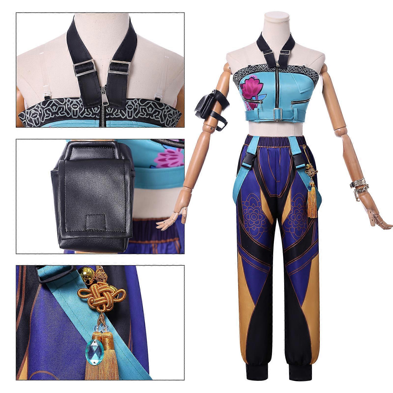 Νέο K-POP Demon Hunter Group Cosplay Κοστούμι Lumi Mila Zoe Full Set Street Style Anime Role Play Outfit