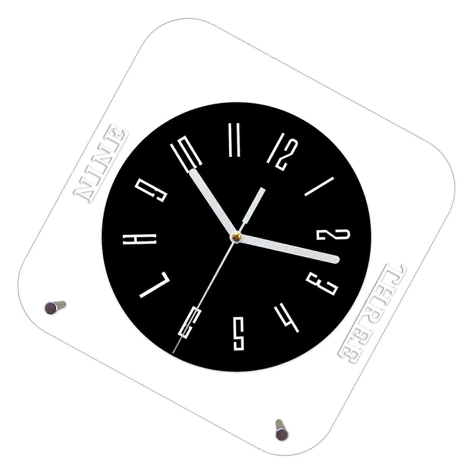 Wall Clock Silents None Ticking Wall Clock Battery Operated Clocks Easy to Read Kitchen/Home/Classroom/School Clock Multicolor