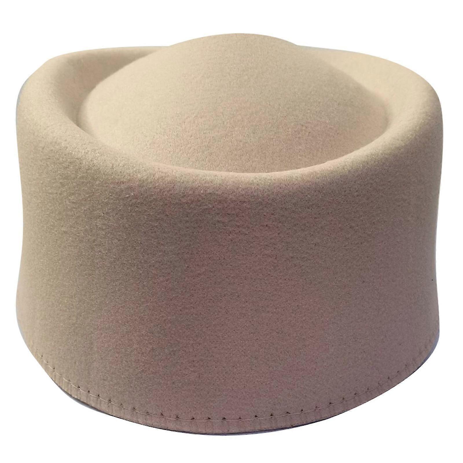Elegant Homburg Fedoras Top Hat Fascinator Base Helfarve Hat Flad Hat Hovedbeklædning Vestlig Trend for Fritidstøj Gul