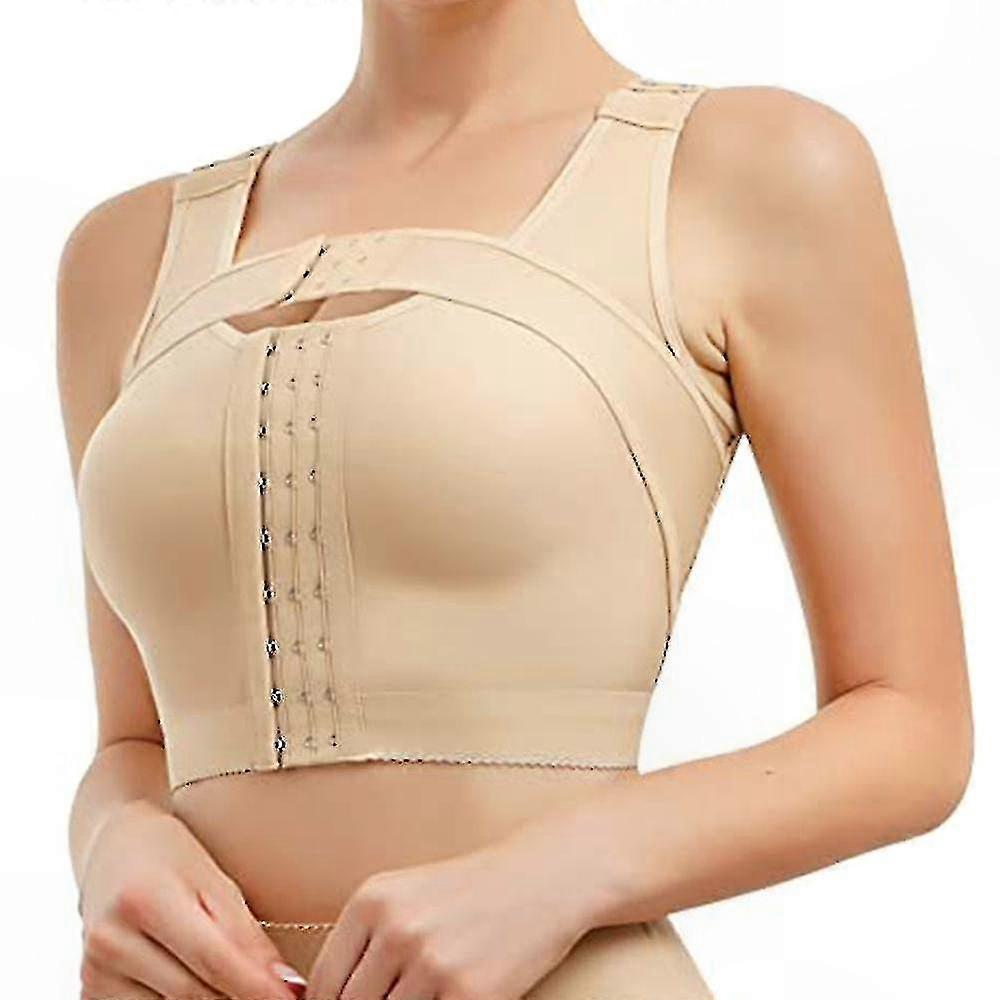 Post-Surgery Bra with Alignment Support and Compression in Skin Tone - Size 26