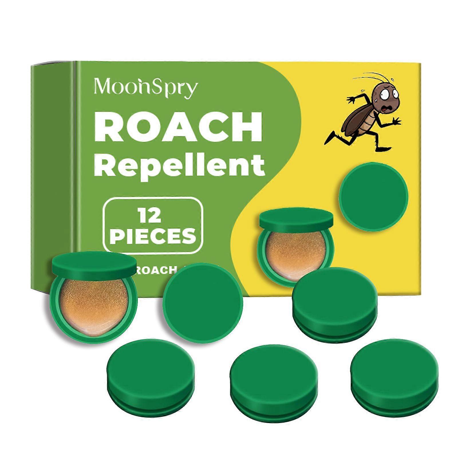 Roach Bait Stations, Natural Cockroach Repellent, Roach Traps Indoor/Outdoor Use, Roach Repellent, Effectively Roach Control, 12pcs