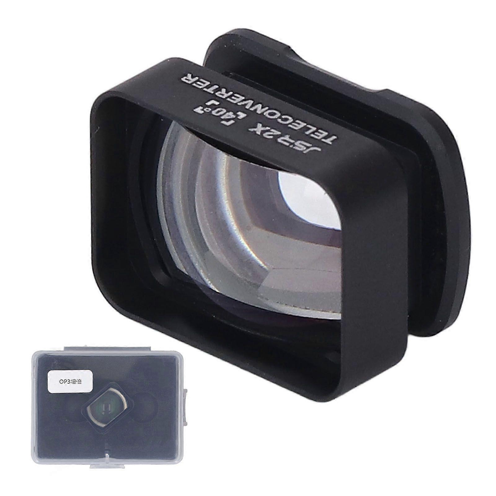 2X Magnification Telephoto Lens Magnetic Mount 2X Magnifier Lens Filter for Pocket 3