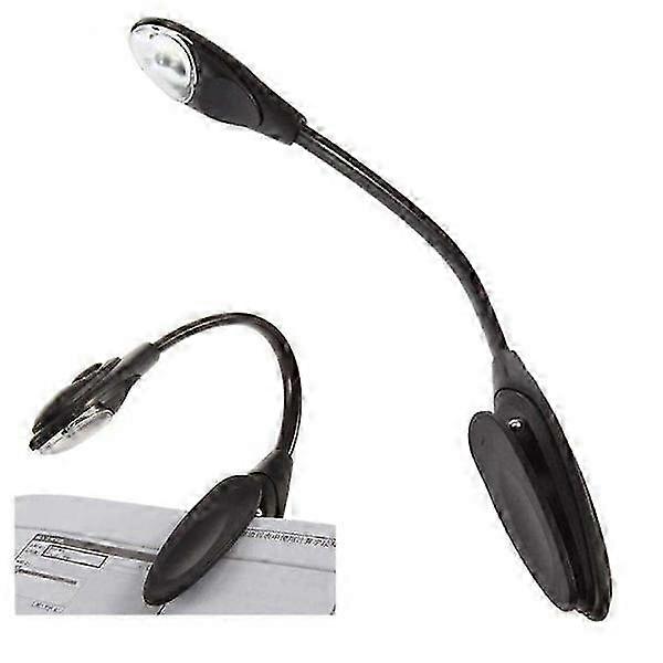 Lisez en toute simplicité avec notre Lampe Livre - Lampe de lecture avec LED et Clip Noir--