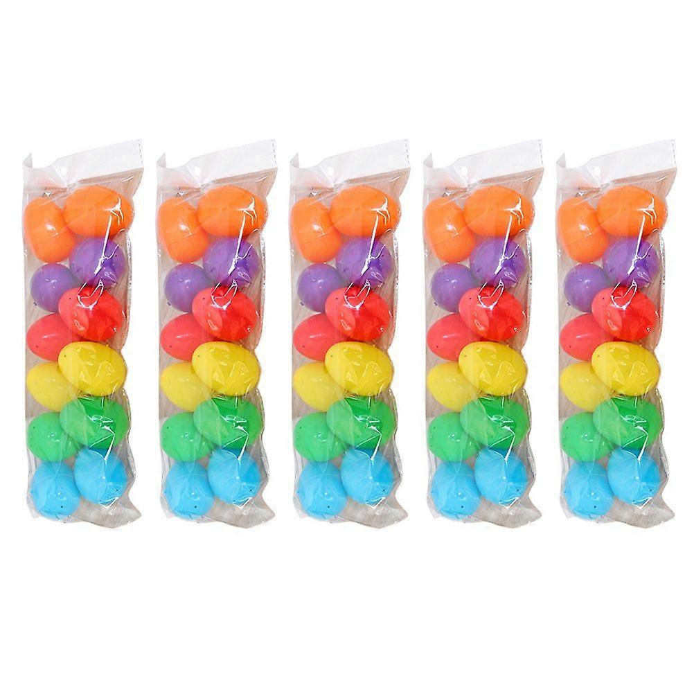 96Pcs Plastic Easter Eggs Open Plastic Eggshells DIY Graffiti Eggs Easter Decor