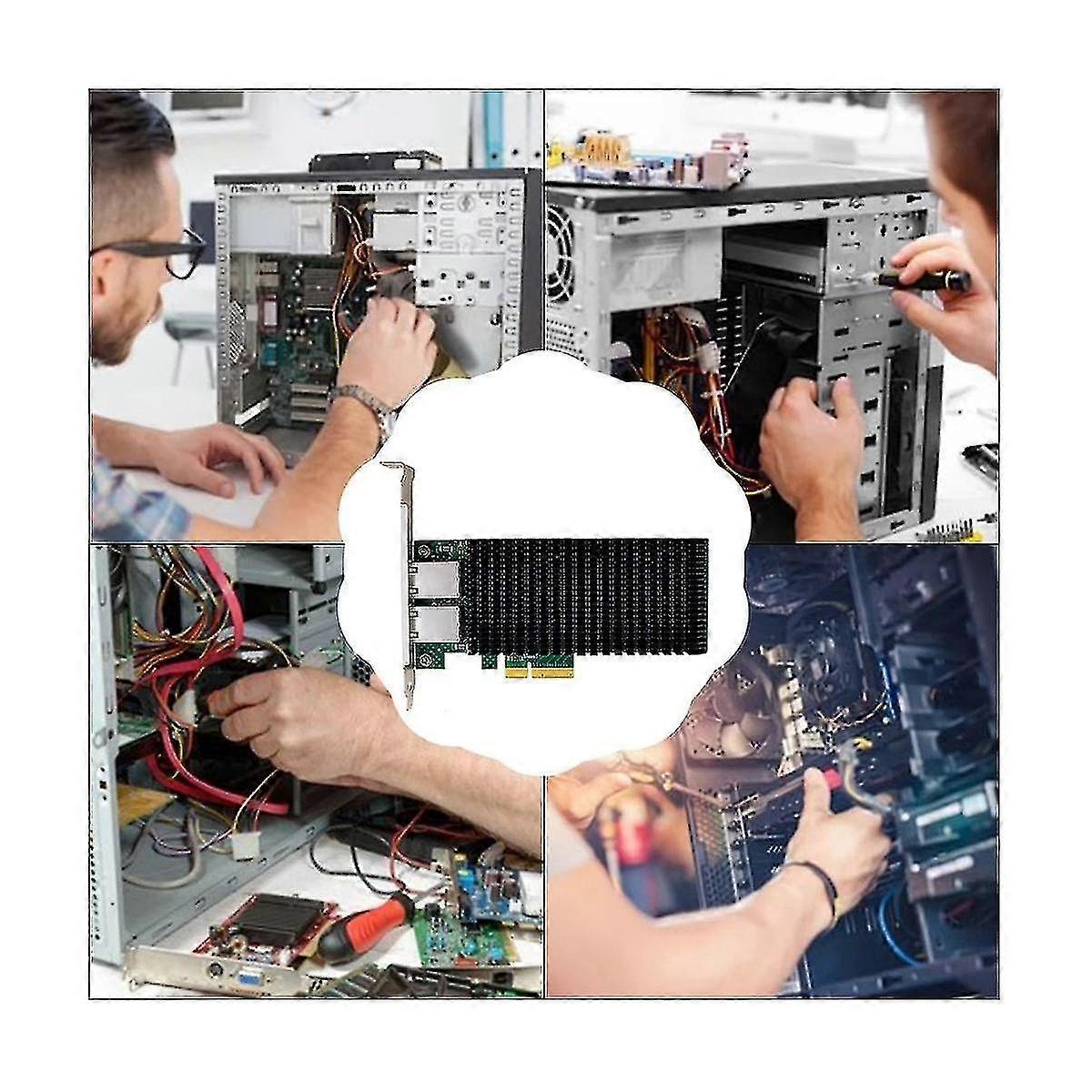 X540 Network Card, 10G Ethernet, Low Power Consumption and Compatible with Old Networks