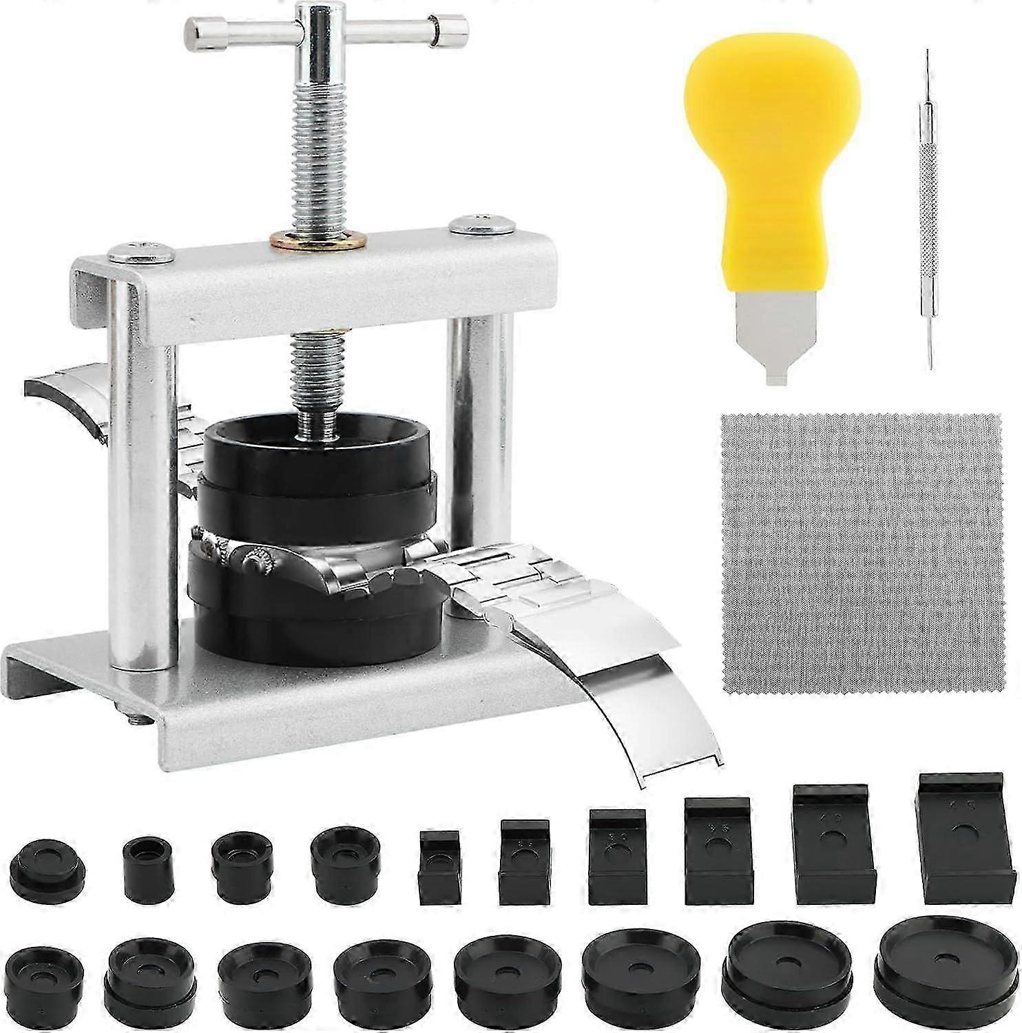 Watch Press Tool Set, Watch Press Set Back Case Closer with 18 Molds, Watch