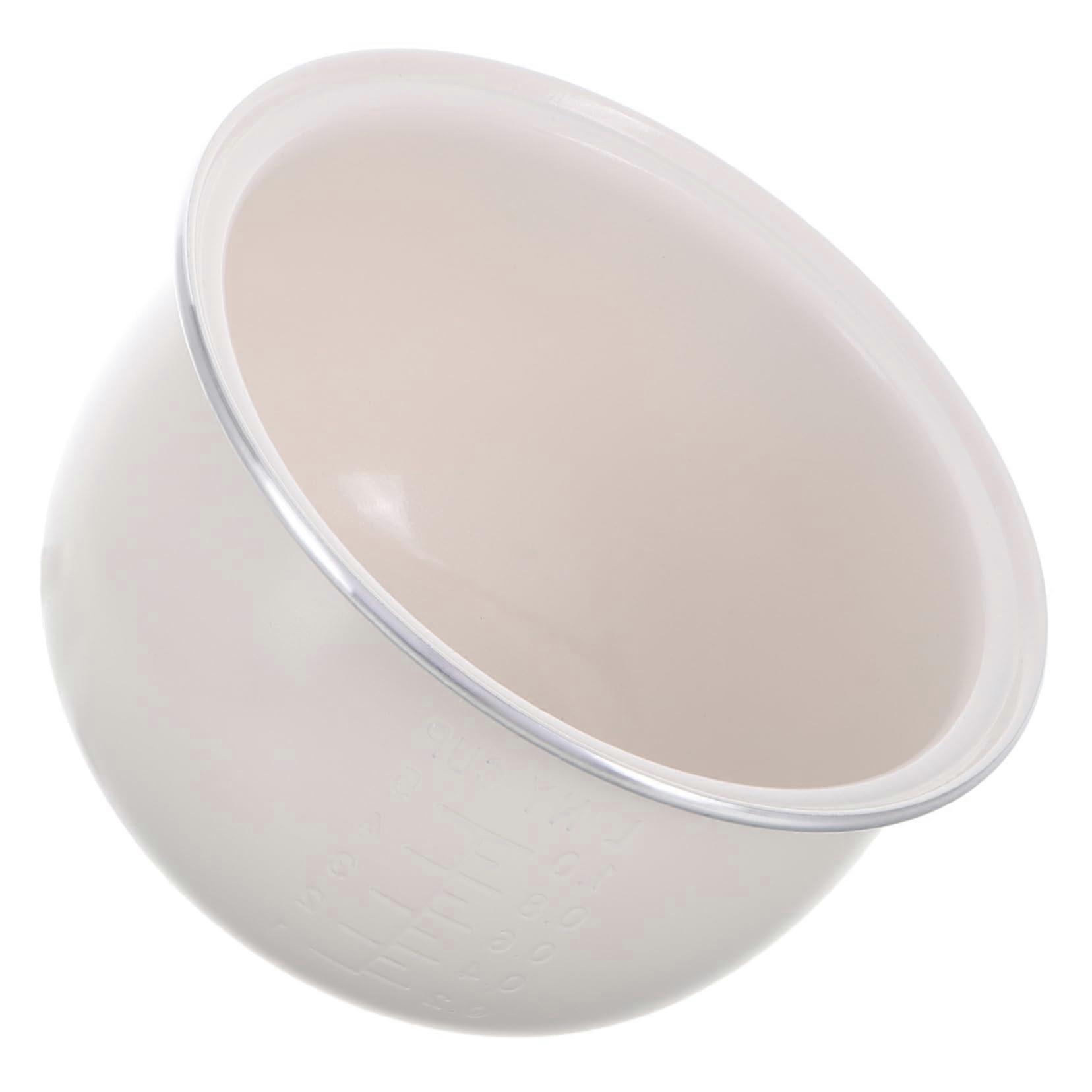 Ceramic Glaze Rice Cooker Inner Pot Non Stick Hemisphere Replacement Porridge Cooker Insert Efficient Heat Distribution