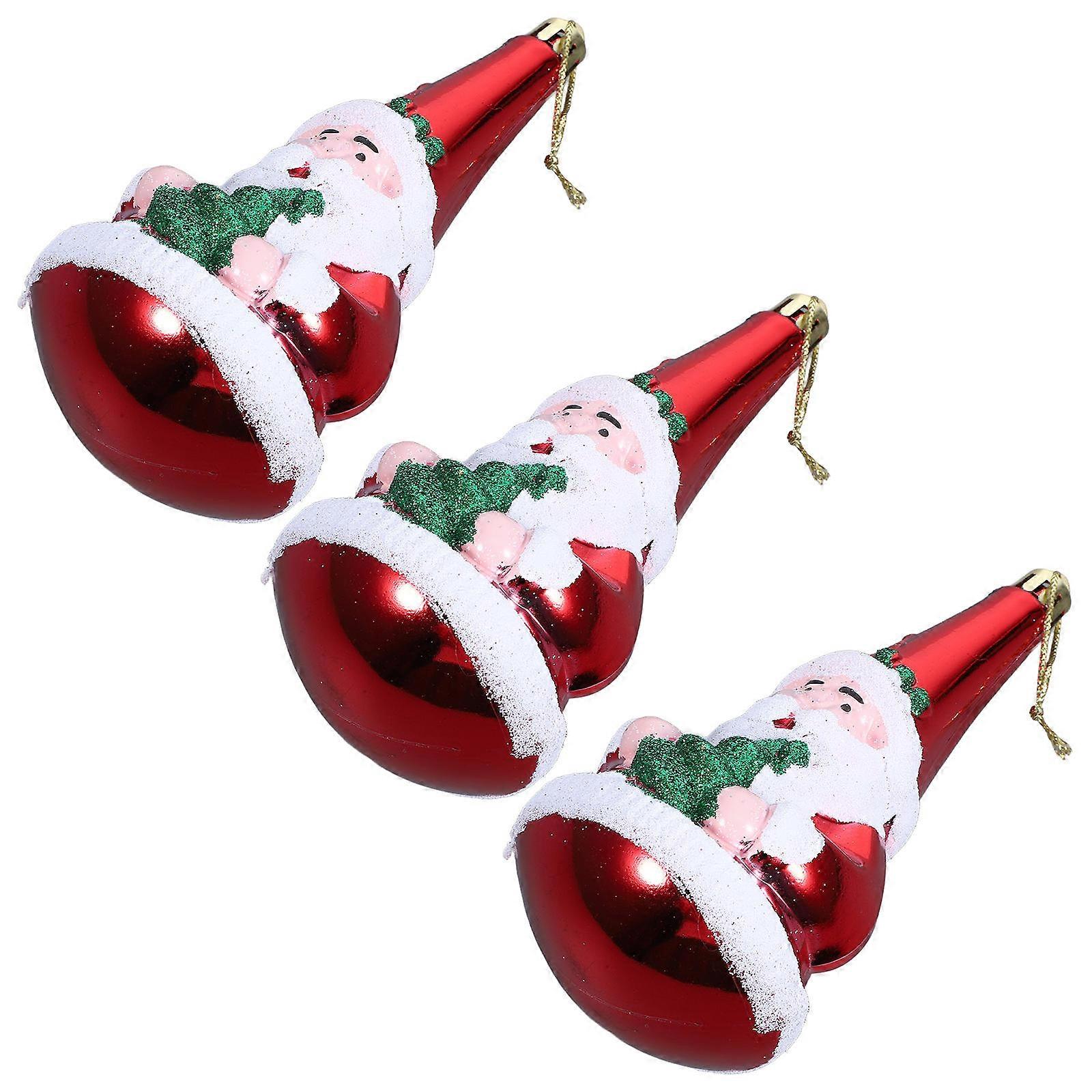 Hanging Christmas Decoration 3Pcs Tree Ornaments Multi Color Ideal For Christmas Parties And Stylish