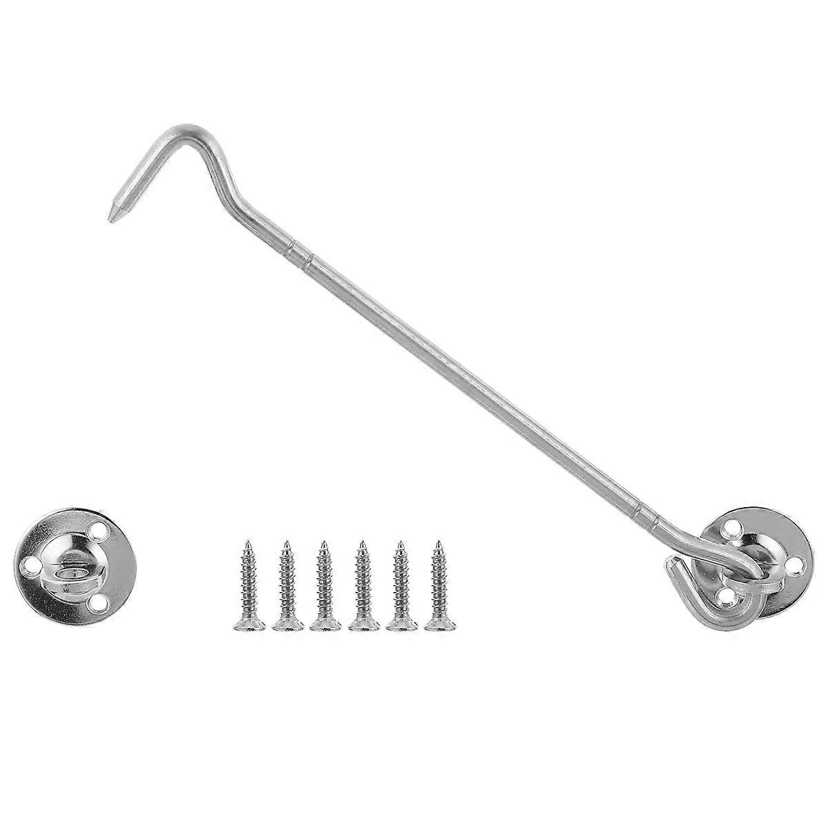Windproof Window Hook 2pcs Stainless Steel Heavy Duty Old Fashioned Lock Hook Smooth Surface