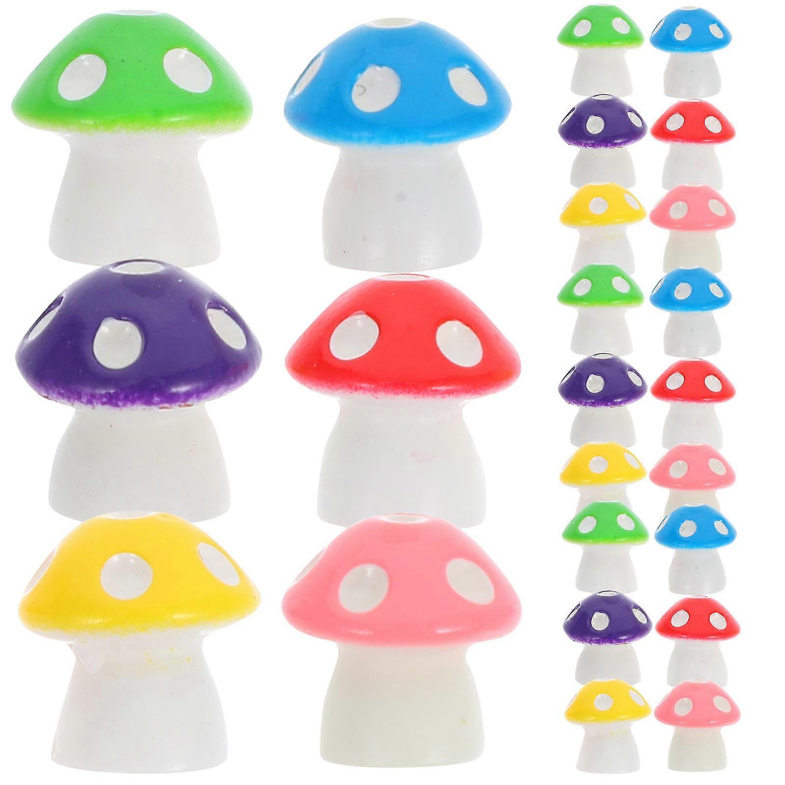 It sounds like you're referring to a product listing or description for **miniature mushroom ornaments**. Here's a polished and detailed version of