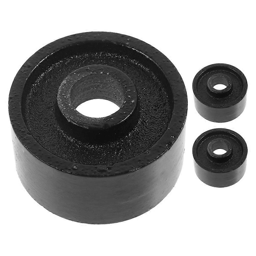 3pcs Heavy Duty Caster Wheels for Hydraulic Floor Jack – Durable Replacement with Front Swivel Design for Smooth Mobility and Horizontal Use
