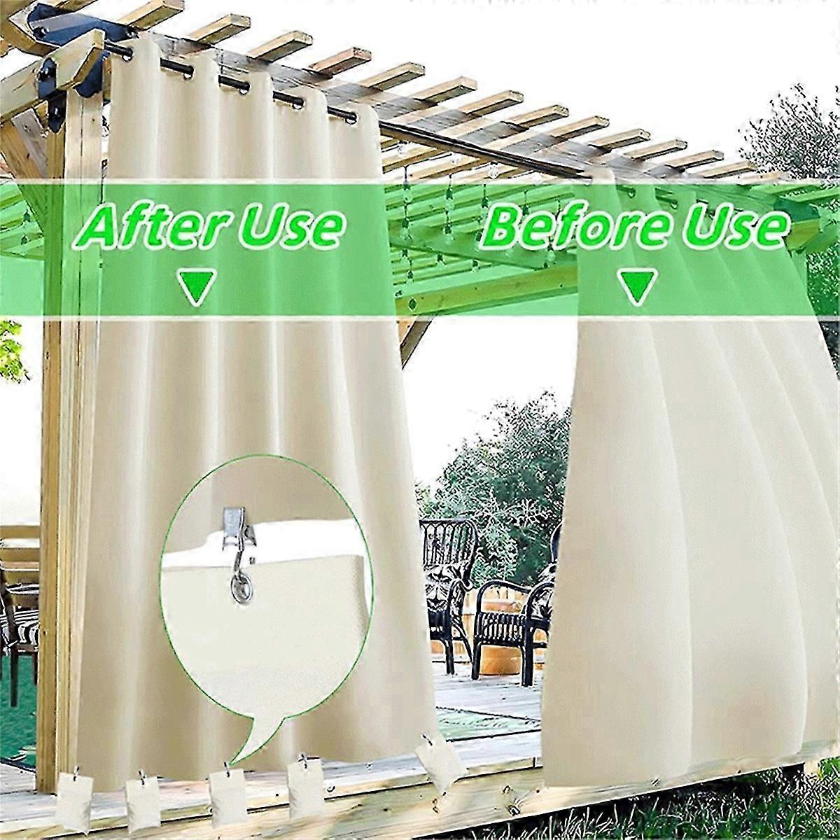 Outdoor drapery weights 8 pack 15oz sandbag