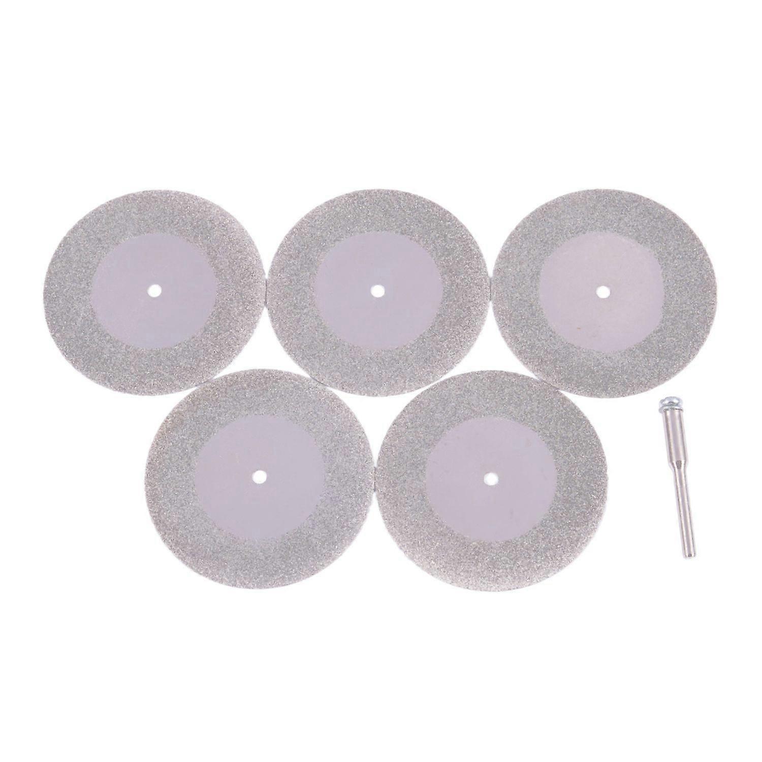 5pcs 50mm Diamond Cutting Discs & Drill Bit For Tool Glass Metal