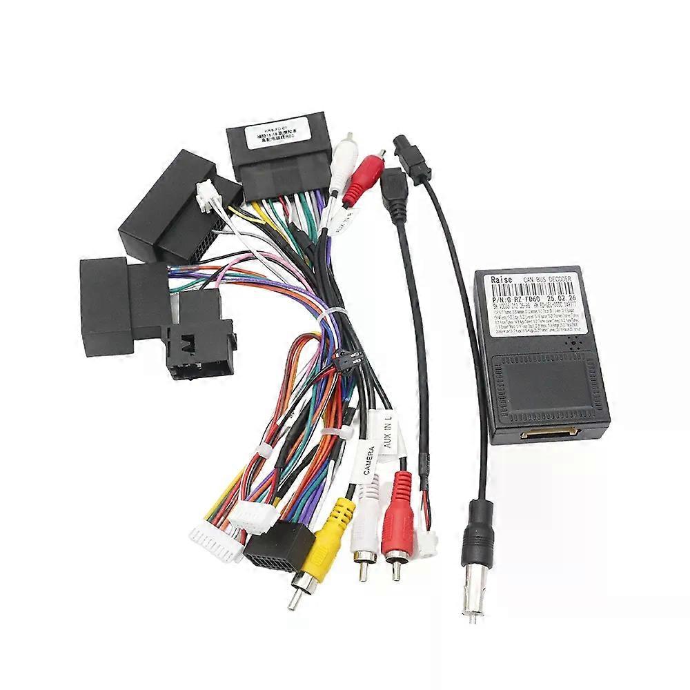 CANBus Decoder for Ford Focus F150 Explorer Fiesta with SYNC Radio Wiring Harness Adapter 16Pin Plug To 24 Pin Connector Cable
