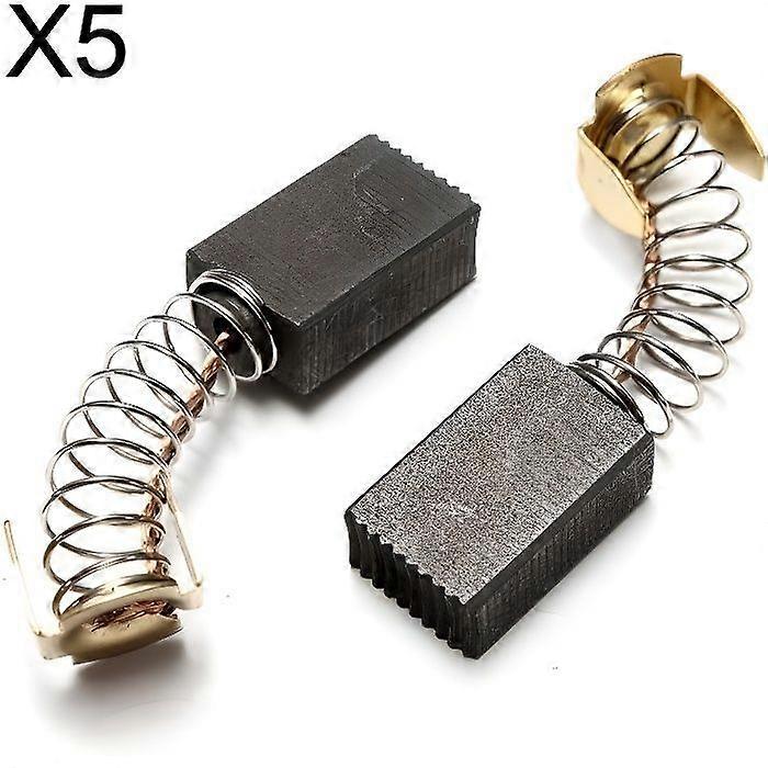 Naisidier 10pcs Carbon Brushes for Electric Motor Repairer (5 Pairs) 15mm x 10mm x 6mm