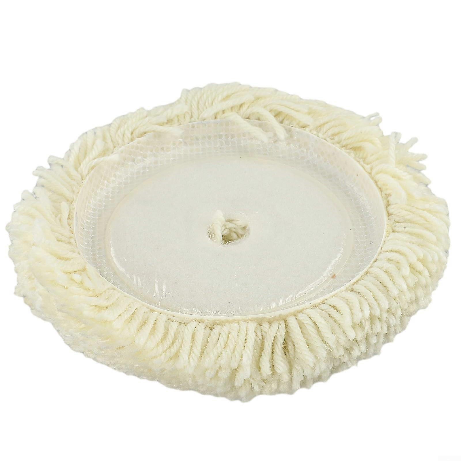 Wool Buffing Pad 6Inch For Automotive And Furniture Polishing Soft Elastic Design