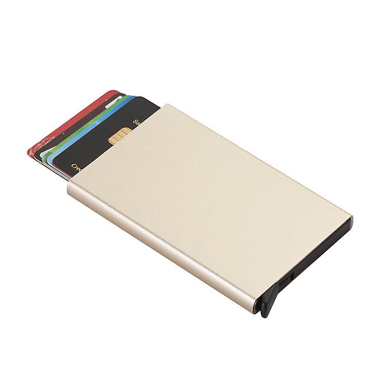 Metal Card Case Automatically Ejects Anti-theft Swipe Rfid Card Case
