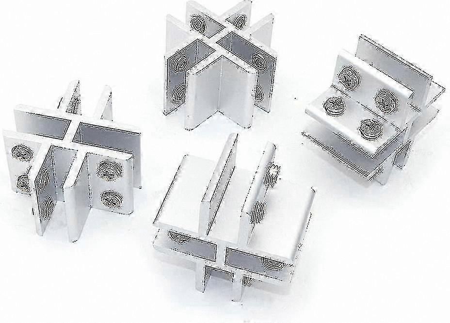 4-Pack Glass Clamps for Securing Panels and Tables