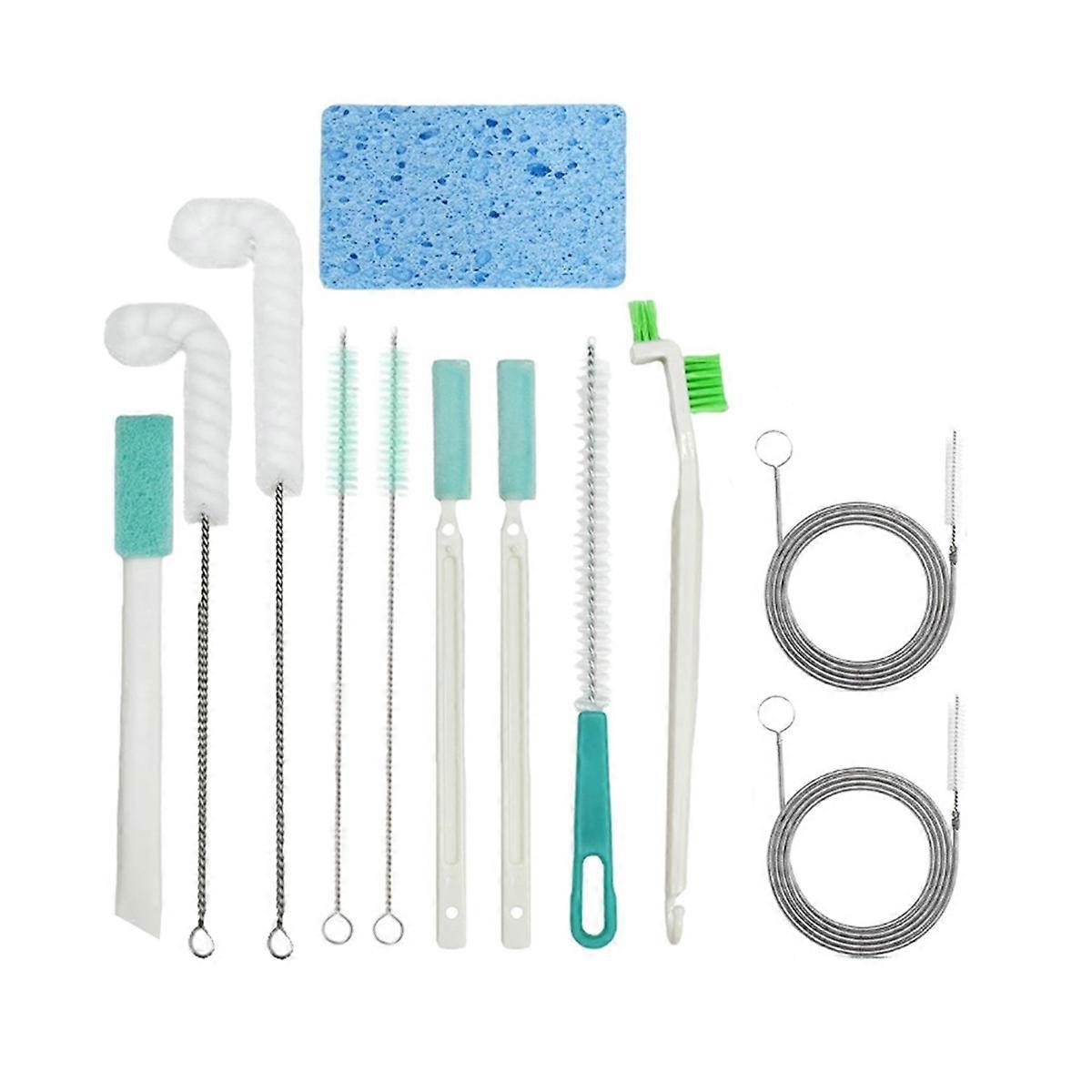 Ice Maker Cleaner Brush Sets, 12 Pcs Ice Machine Cleaner Tools Kits with Crevice Cleaning Brush and Scrub Sponge