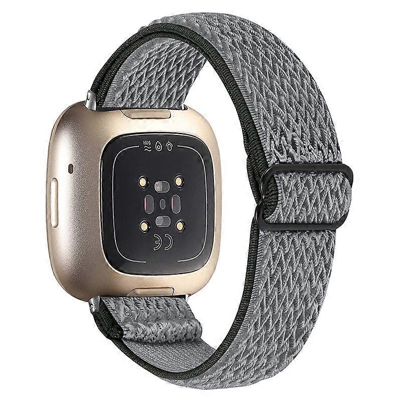 For Fitbit Versa 3/Fitbit Sense Elastic Watch Band Replacement Watch Strap with Adjustable Buckle