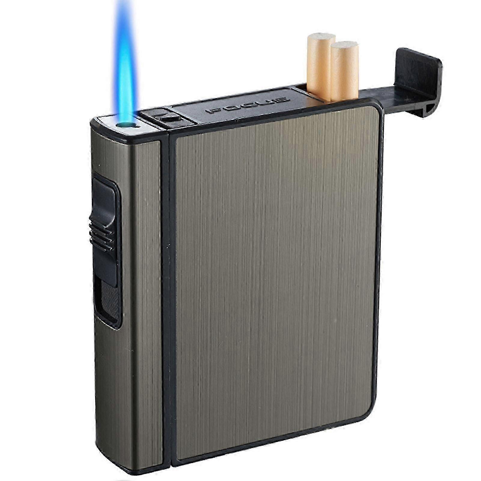 Cigarette Case with USB Lighter, 20 Regular Cigarettes Box Holder for Adults
