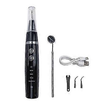 Dog Plaque Remover For Teethpet Ultrasonic Tooth Cleaner Toothbrushteeth Cleaning Kit -tartar Remover For Teeth Stains For Dogs (black)