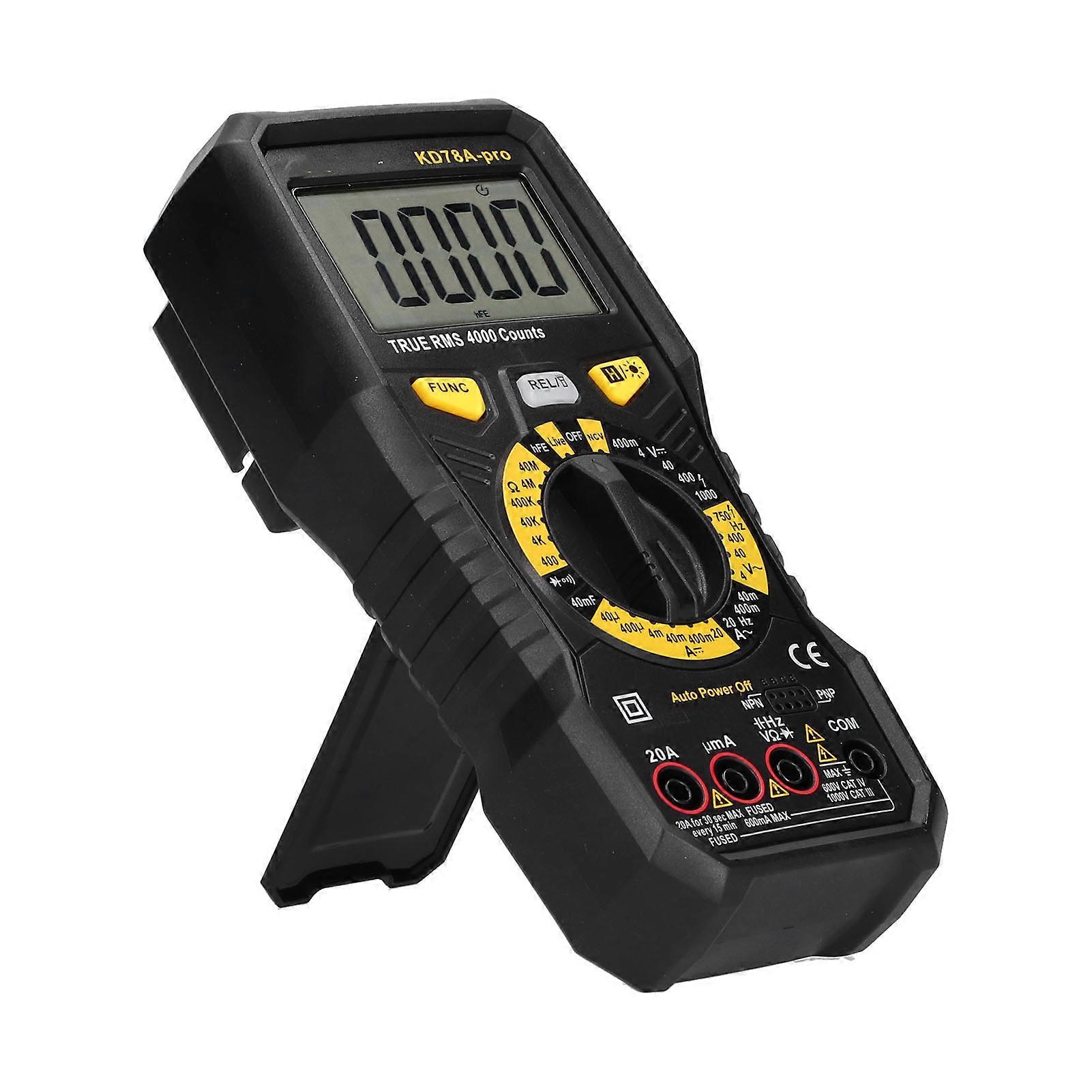 Multifunction Digital Multimeter KD78A-pro 40mF Capacitance Black