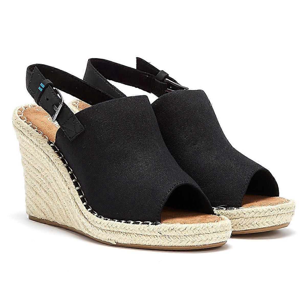 TOMS Monica Womens Wedges - (Black)