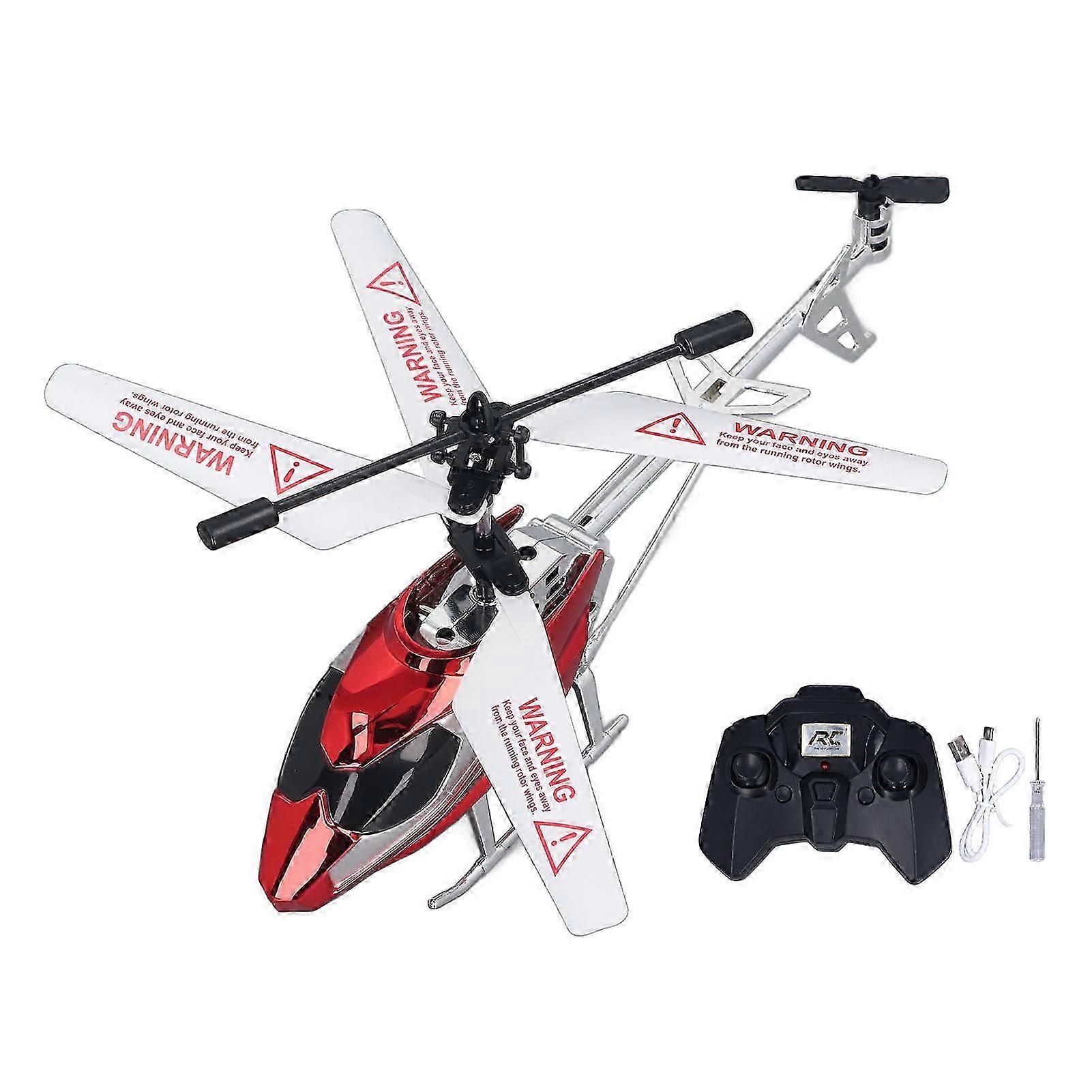 2025 Remote Control Aircraft Toy 3.5 Channel Drop Resistance Alloy USB Rechargeable RC Helicopter with Light Effect
