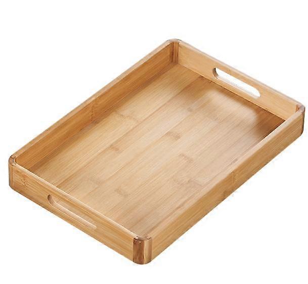 HolzServe Tablett Tee Besteck Tablett Lagerung Palette Fruchtteller Dekoration| Aufbewahrungsfächer