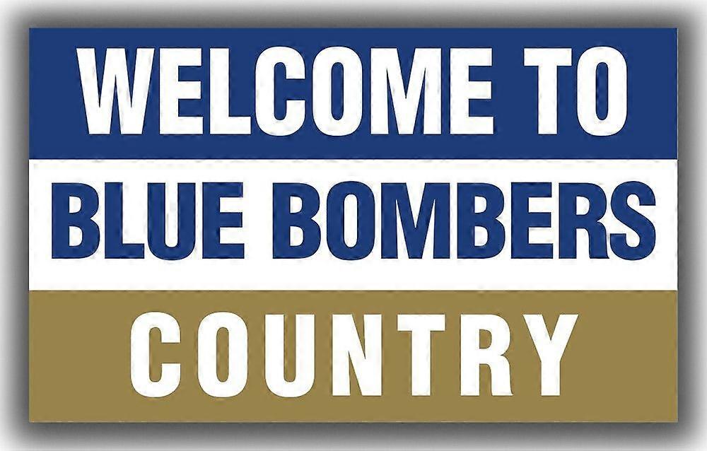 Winnipeg Blue Bombers Flaga piłkarska Witamy w kraju Shape 934
