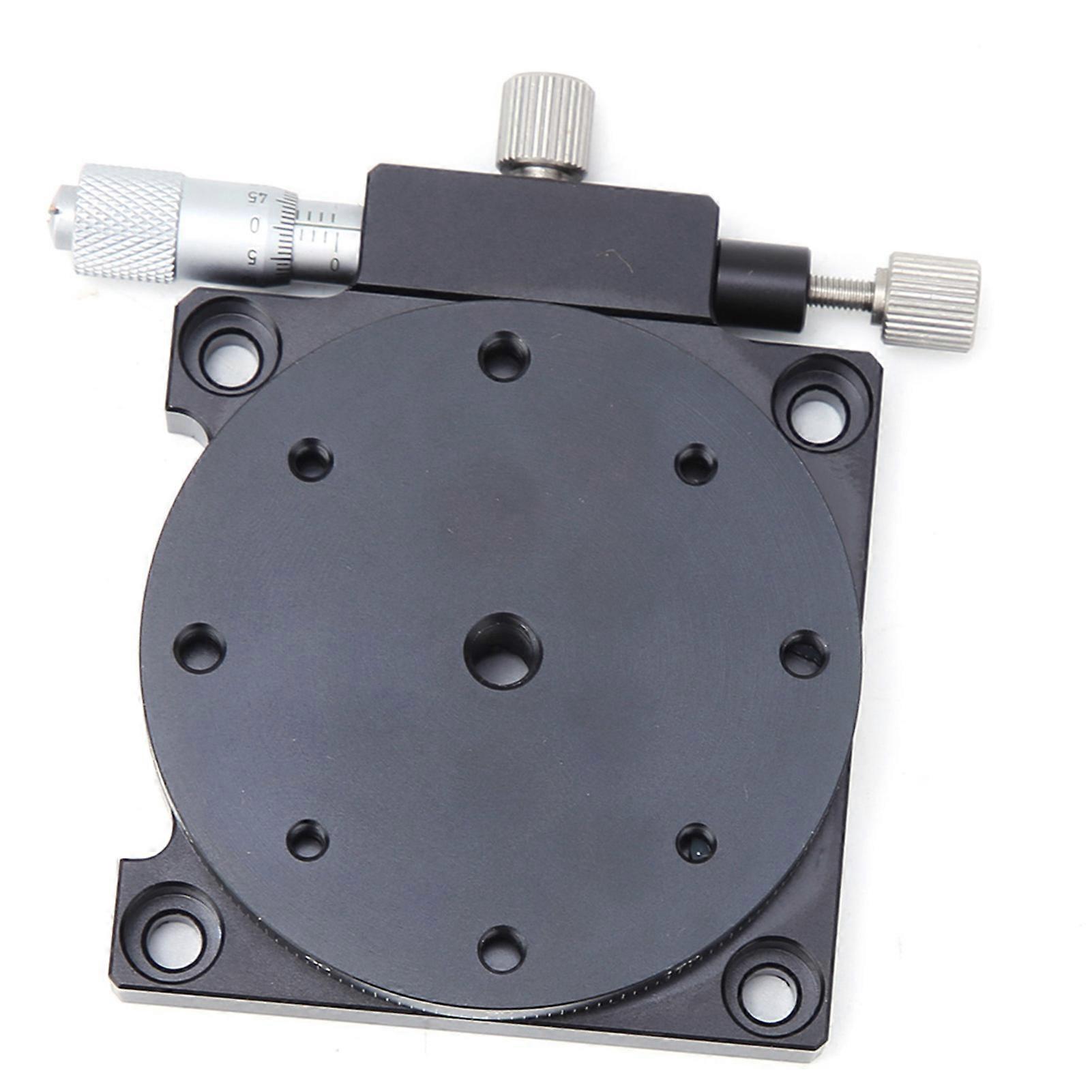 RS60-L 60mm Manual Linear Stage Platform Black Anodized Aluminum