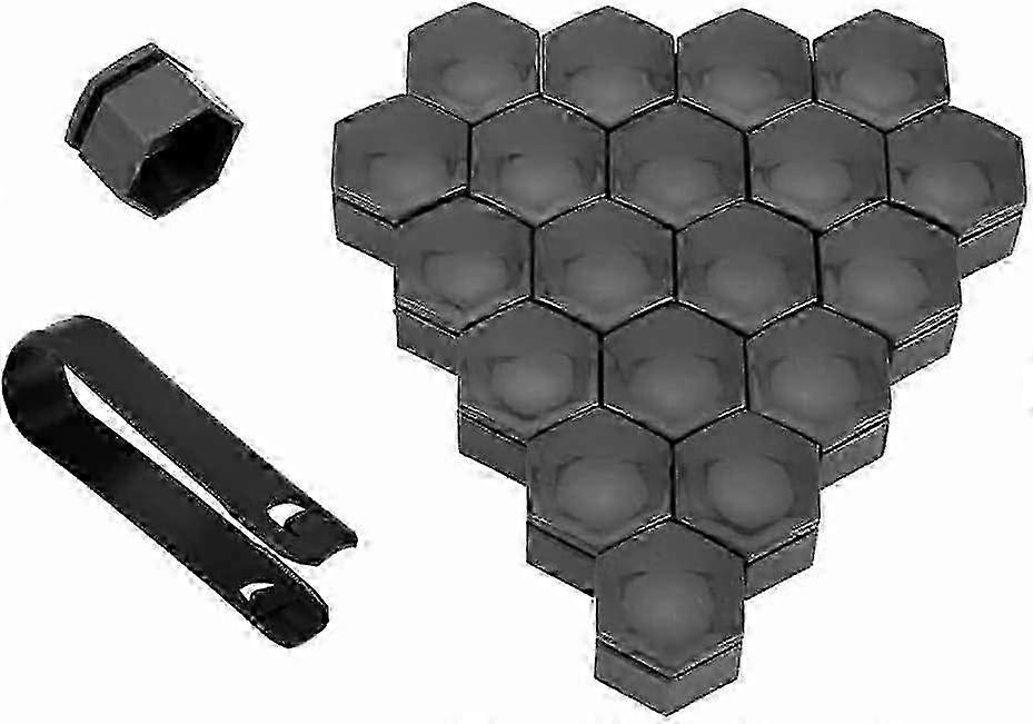 20-Piece Wheel Nut Covers for S60 XC90 V40 V50 V60 S90 V90 XC60 XC40 - Hexagonal Auto Tyre Nut Caps with Anti-Theft and Rust-Resistant Design