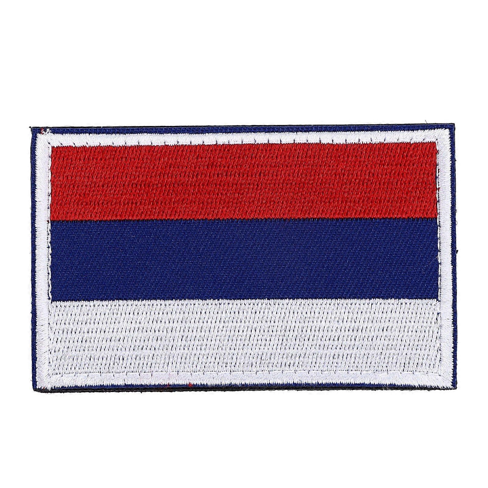 European Country Flags Patch World National Hook and Loop Badge Embroidered Patch Accessory Russia