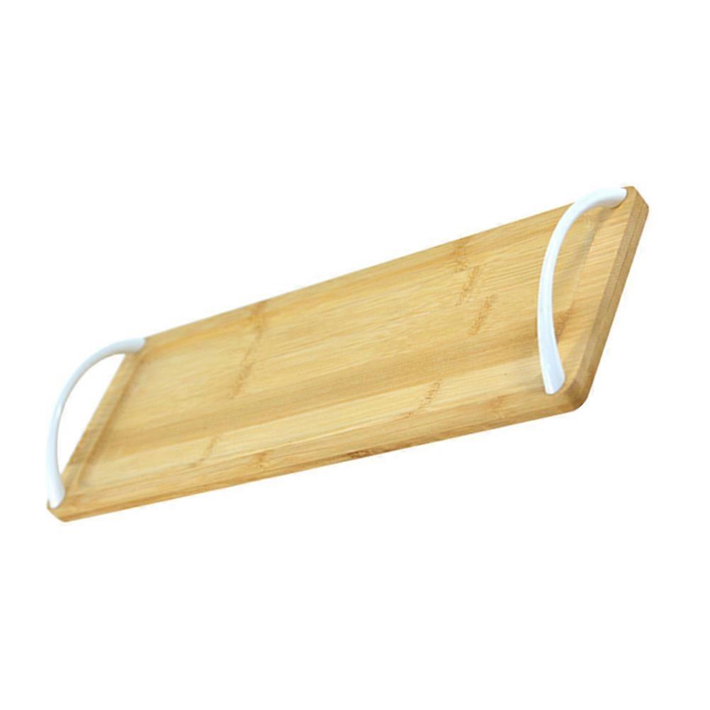 Home Bamboo Serving Tray Rectangular Japanese Tea Tray for Storage Use