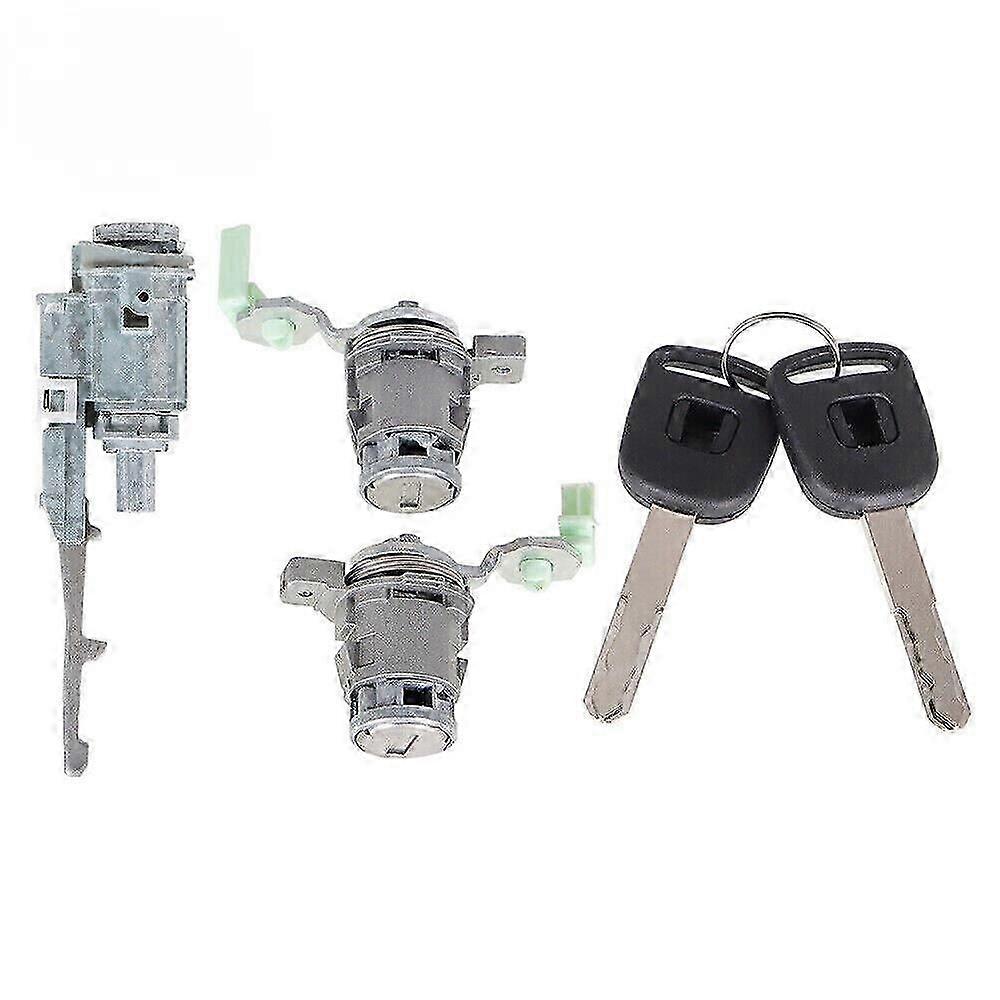 NEW 1 Set For Honda Civic DX/EX 2003-2006 Ignition Switch Cylinder+Door Lock+Key-2025