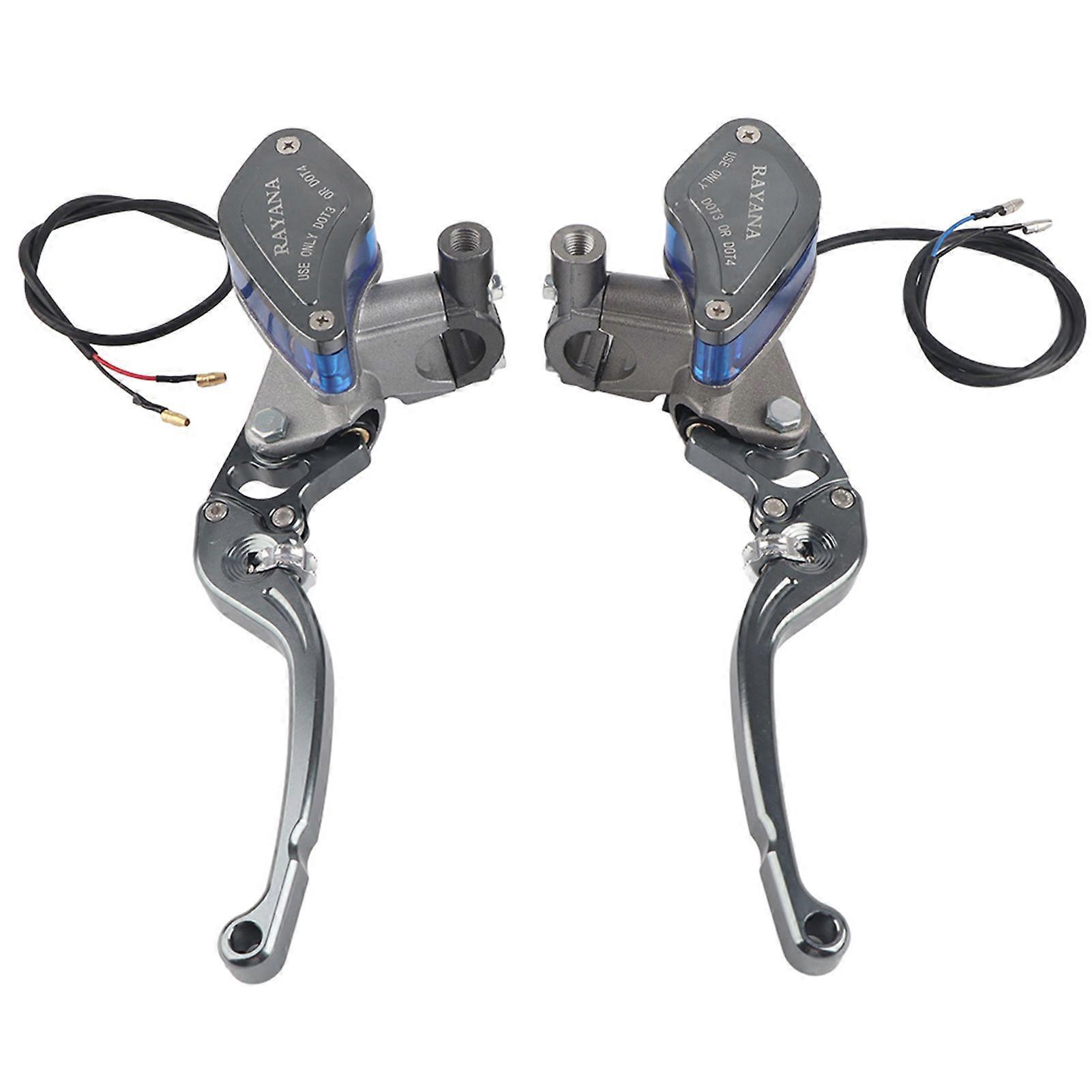 22mm Universal Motorcycle CNC Roller Adjustment Hydraulic Brake Pump Titanium