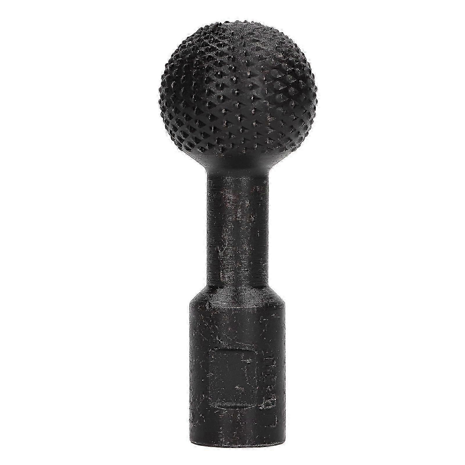 14mm Spherical File Ball Head Grinding File Rotary Burr for Woodworking Carving Polishing Black