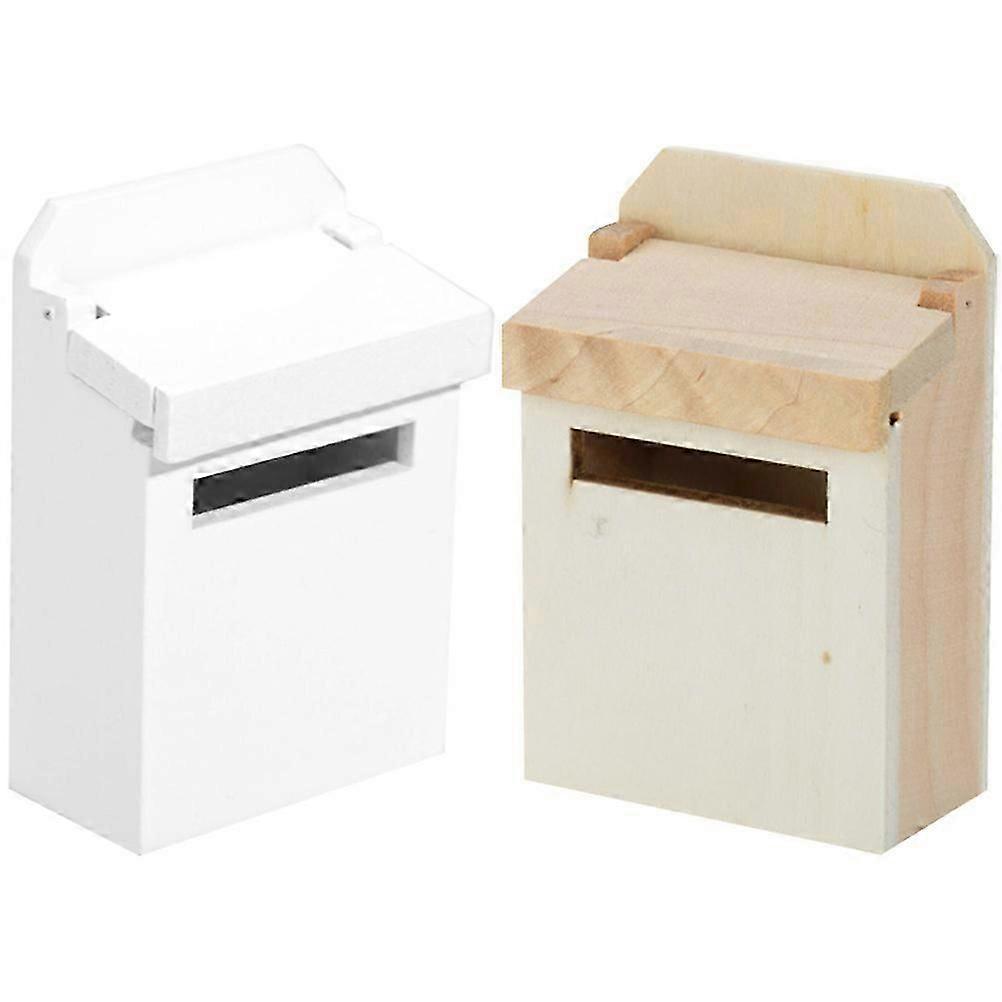 מיני תיבת דואר קישוט צעצוע תיבת דואר קטן לילדים אספנים במגוון צבעים 2 יחידות