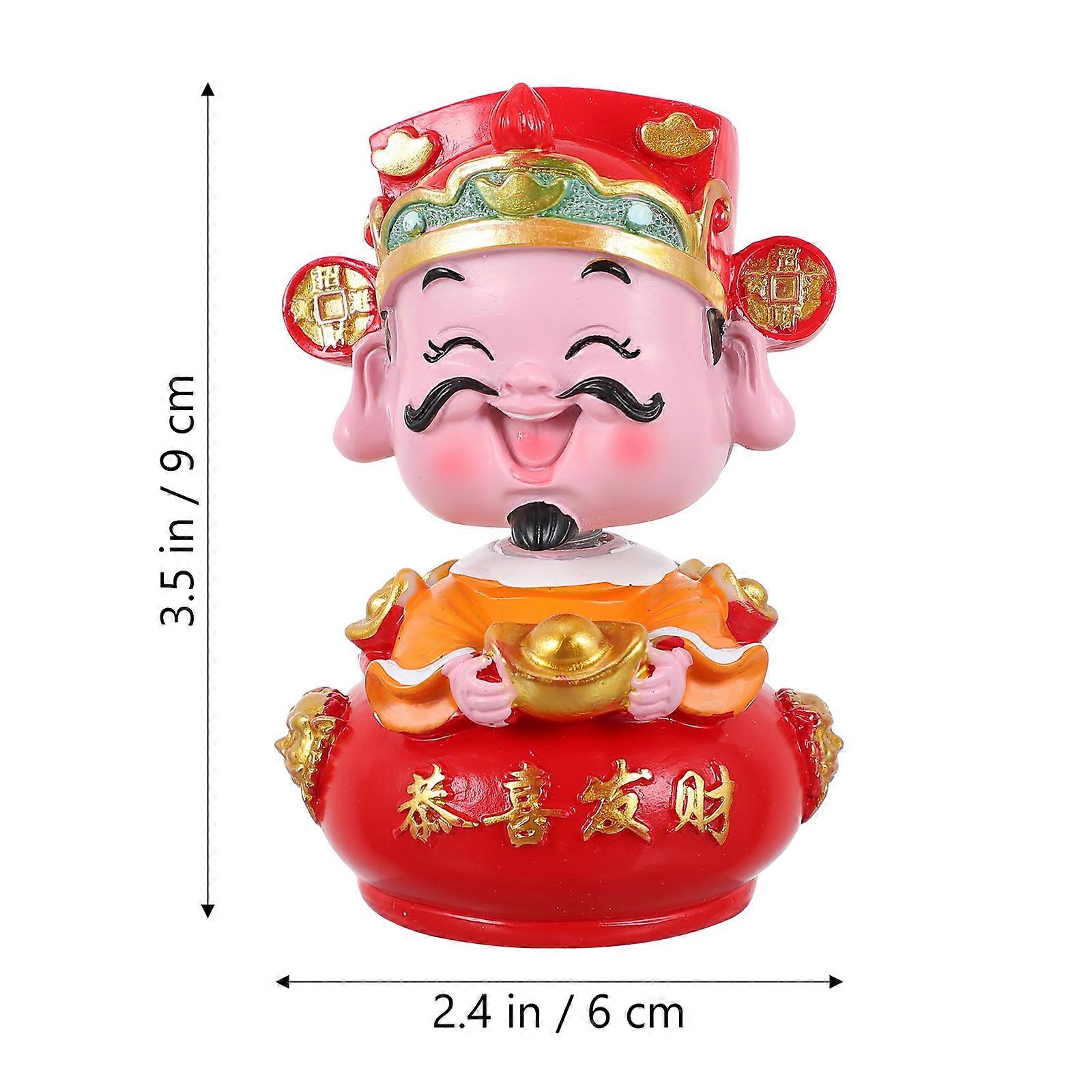 God of Fortune Resin Desktop Ornament for Decoration