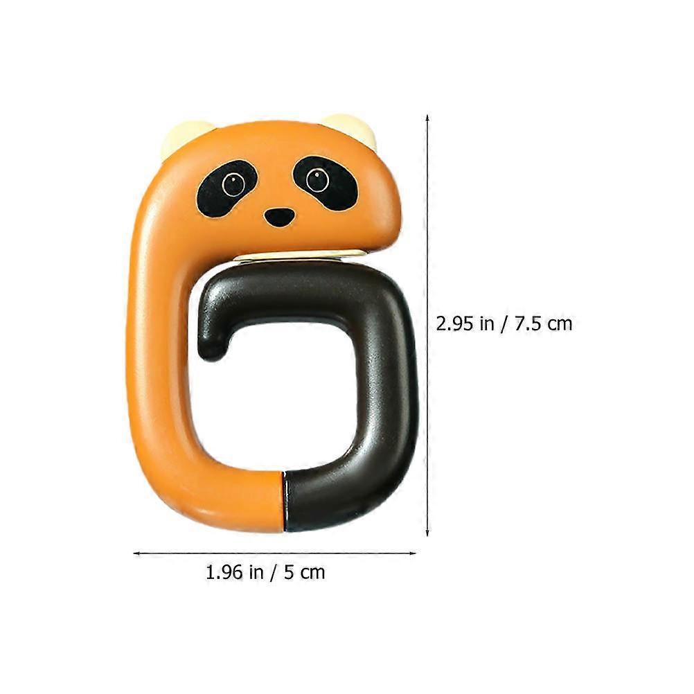 Desk Handbag Hook Animal Pattern Purse Hanger for Student Use 3Pcs