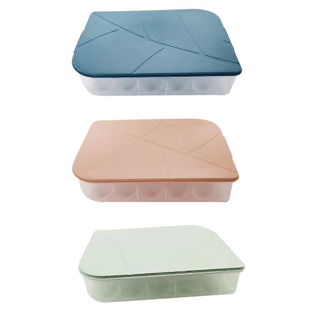 Egg Storage Holder PP for Home Use 3Pcs Fridge Egg Storage Boxes