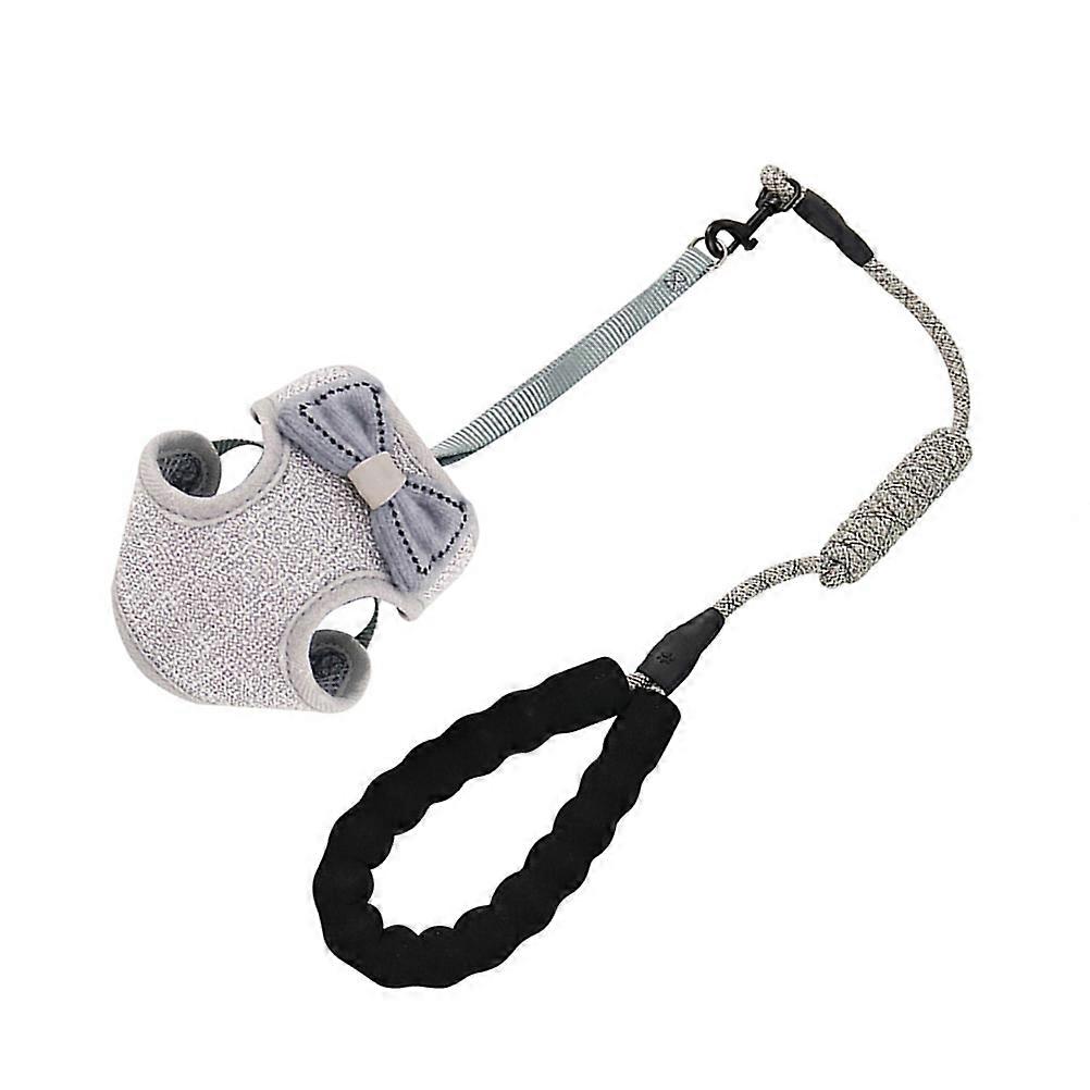 Pet Vest Harness Bowknot Vest Type Cat Harness Adjustable Chest Strap