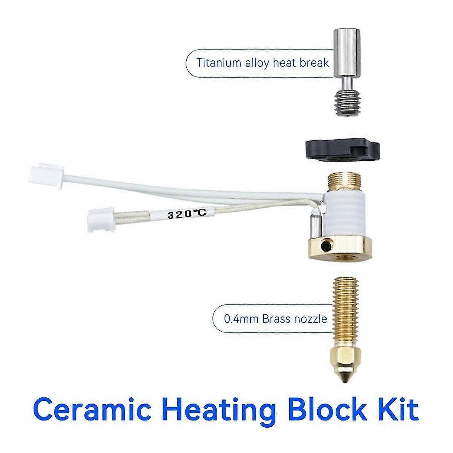 Ceramic Heating Block for K1/K1 MAX 3D Printer, A