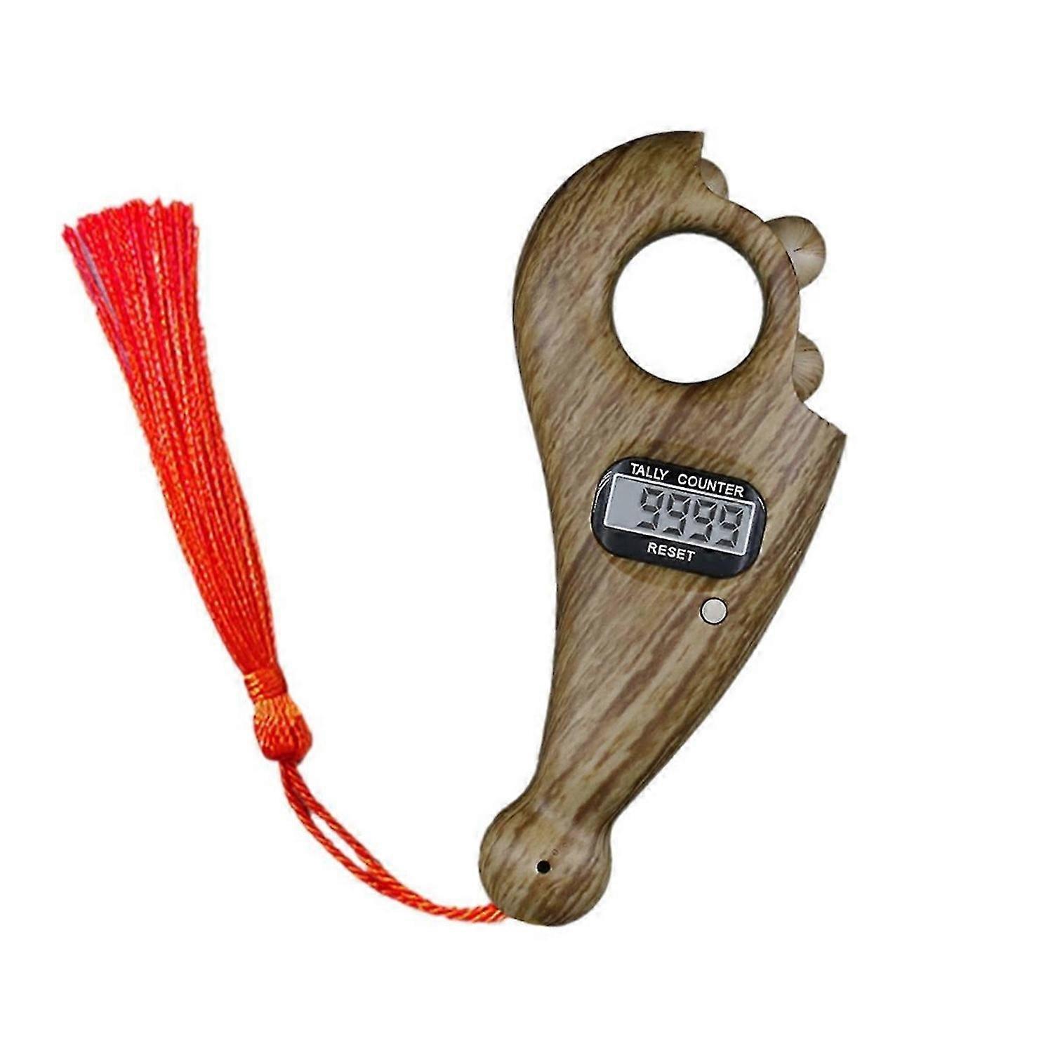 Rotating Prayer Beads With Led Digital Counter Portable Finger B