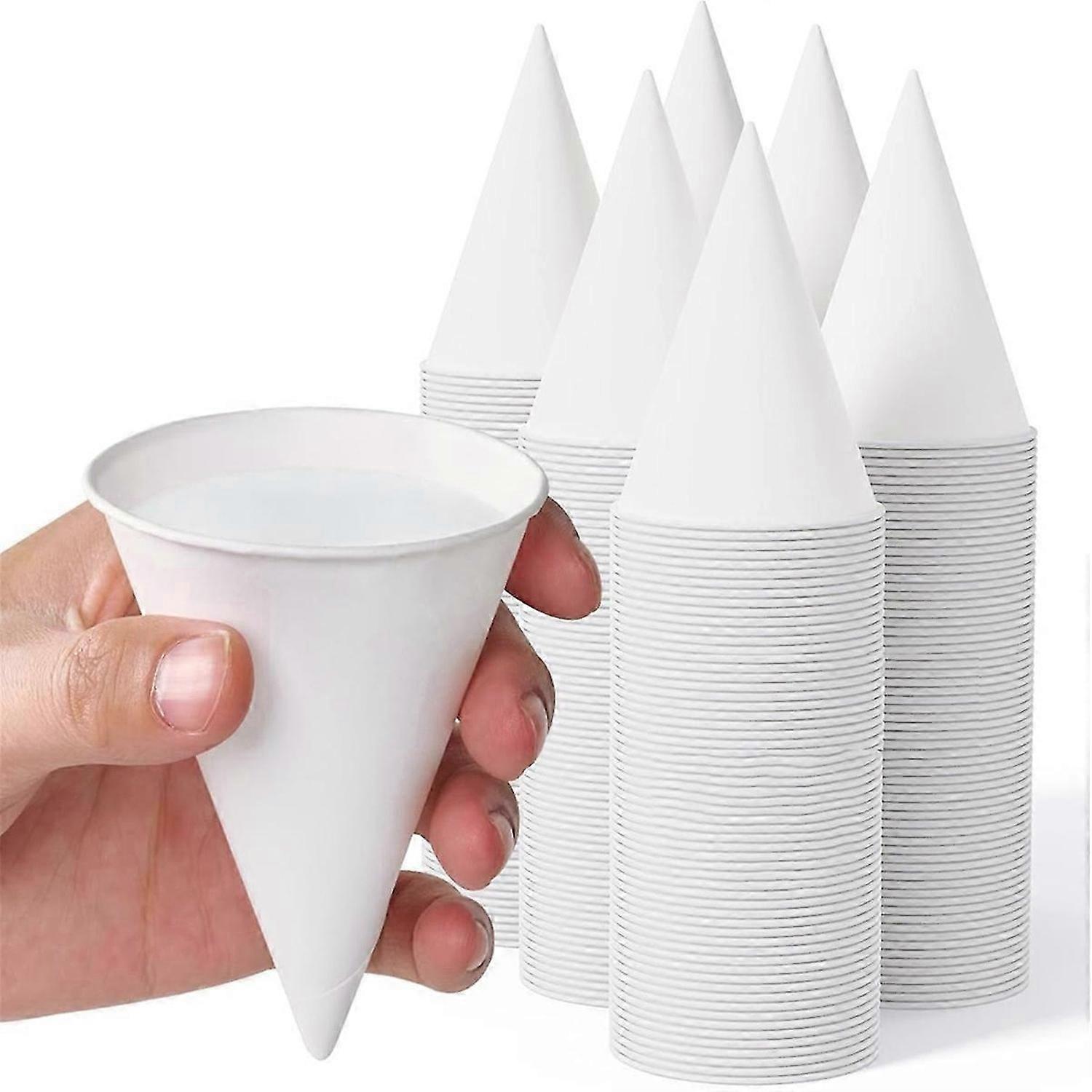 200 Count 4.5 OZ Snow Cone Cups, Ideal for Water, Ice Cream, Shaved Ice - Perfect for Parties, Gyms,