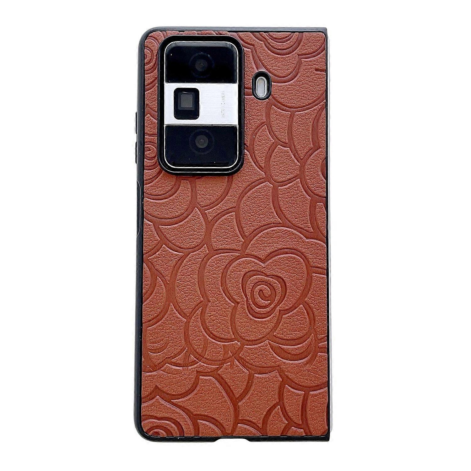 Camellia Pattern PU Case For Honor Magic Vs3