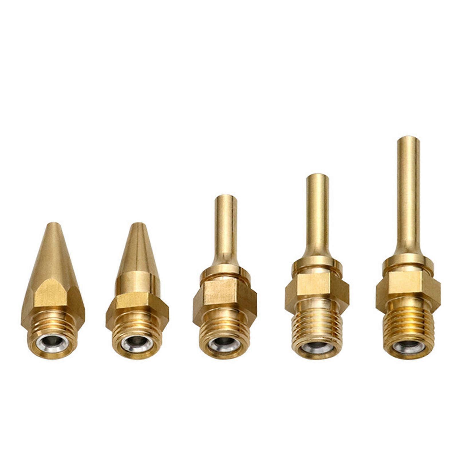 High Efficiency Precise Extended Bore Adhesive Guns Nozzle Tip Copper Construction Enhancing Heat Transfer Performances Multicolor